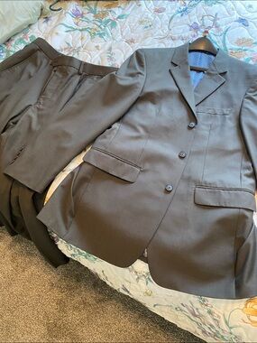 Men's Charcoal Classic Suit Jacket & Pants